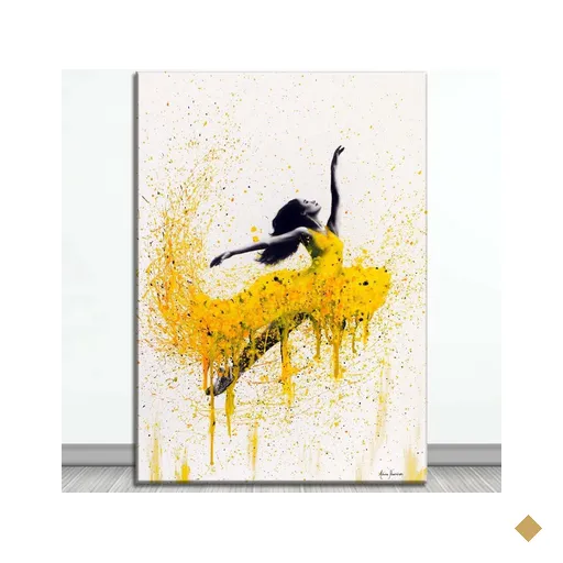 Quadro Decorativo Bailarina Borda Infinita em Canva 70 x 120cm - BAILARINA 4