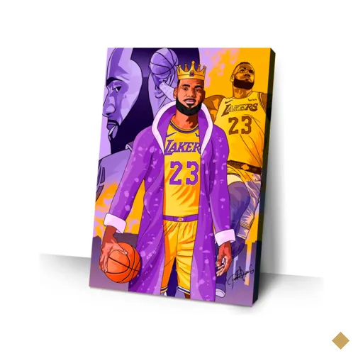 Quadro Canvas Decorativo 80x60 Centimetros LEBRON JAMES 06