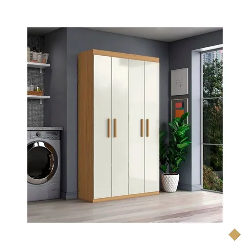 Armário Multiuso 4 Portas 6 Prateleiras Aramóveis Bem MM 102,6 cm - Atacama…