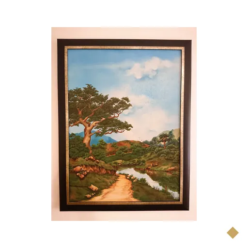 Tela Quadro Dominique Lecomte Óleo Sobre Tela 54x73cm com Moldura