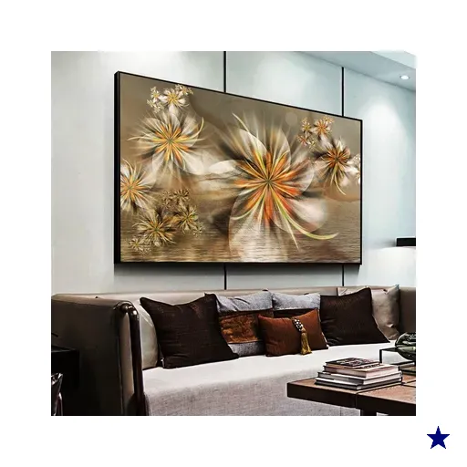 Quadro Decorativo Flor Rupestre:60x40 cm/BRANCA