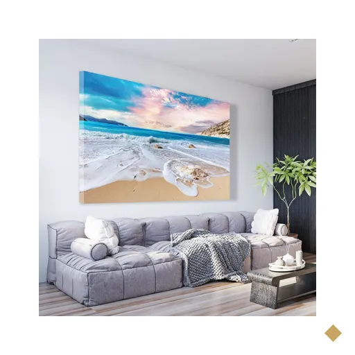 Quadro Decorativo Paisagem Praia Mar Sala Quarto Casa Escritório