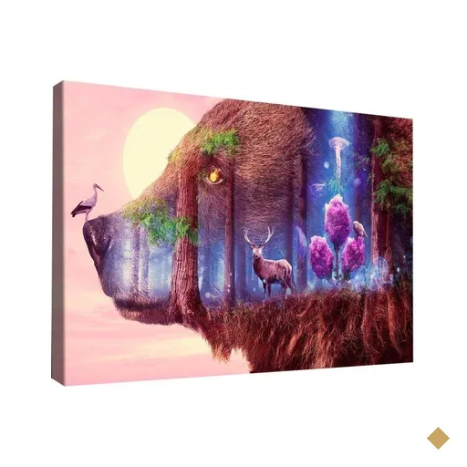Quadro Bear Vision -- Br Artes