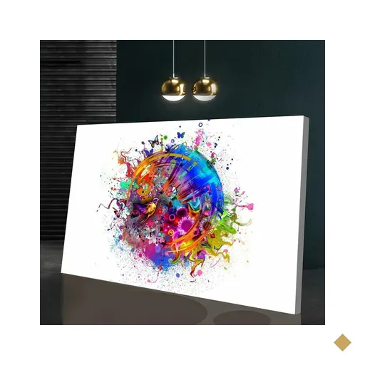 Quadro Abstrato:120x80 cm/DOURADA