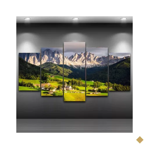 MOSAICO 5 PEÇAS MDF 6MM PAISAGEM 4K NDK12