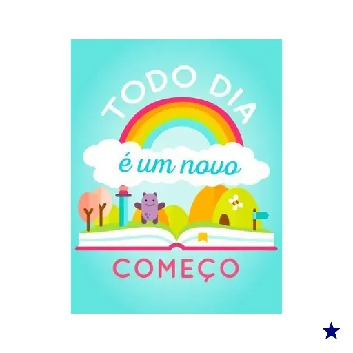Placa quadro decorativo A3 - 30 x 42 Frase Todo DiaE Um Novo Começo