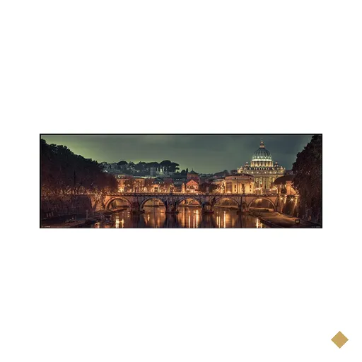 Poster Roma 95X35 Emoldurado