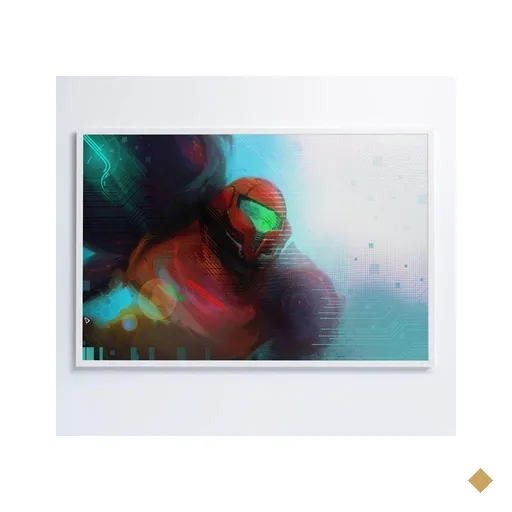 Quadro Jogo Super Metroid 120x80 Cm Adesivo Fotográfico