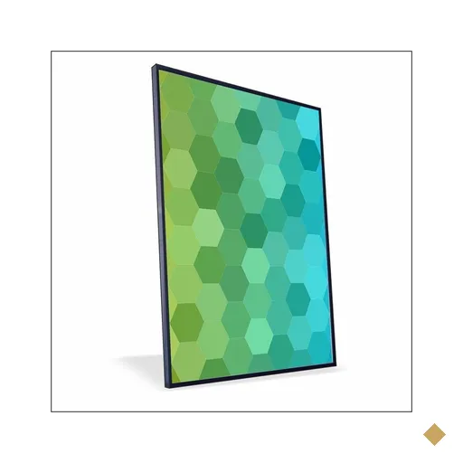 Quadro Colméias Canvas sem Vidro Tamanho-moldura 90x60 Filete Cor Preta