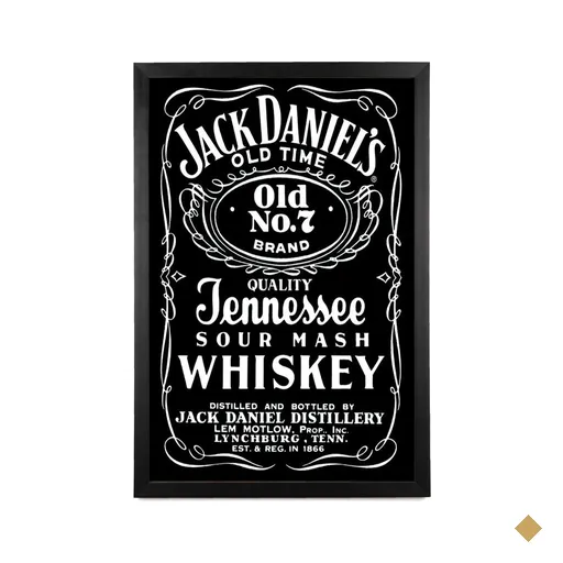 Quadro Jack Daniels AFFARI DECOR Moldura Lisa - 20x30cm