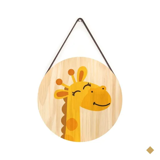 Quadros Pinus Infantil Girafa