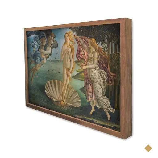 Quadro Decorativo o Nascimento de Venus de Sandro Botticelli em Moldura Caixa…