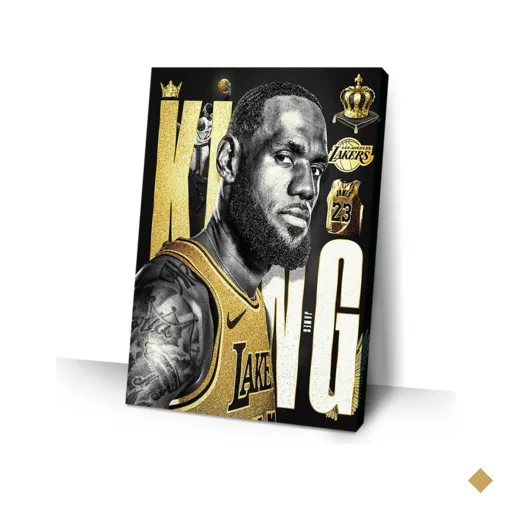 Quadro Canvas Decorativo 70x50 Centimetros LEBRON JAMES 09