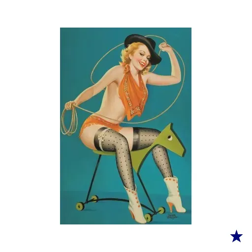 Placa quadro decorativo A3 - 30 x 42 Pin Up