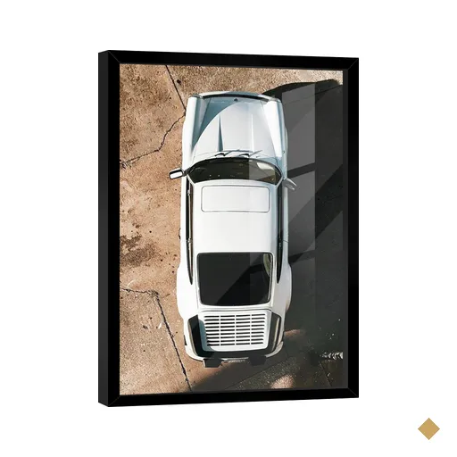 Quadro Porsche 911 Branco -- BR ARTES