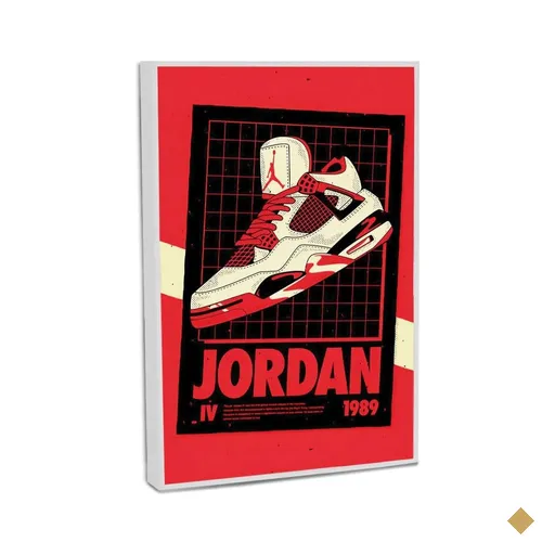 Quadro Decorativo Jordan com Moldura Filete