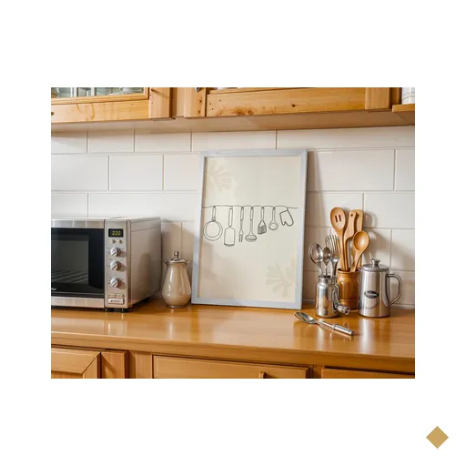 Cozinha em Linhas - 30 X 40 Caixa (vinil)