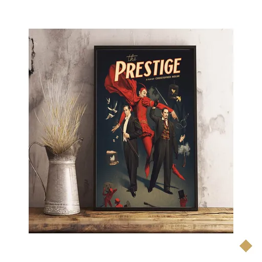 Quadro Filme The Prestige O Grande Truque Nolan Tamanho A4