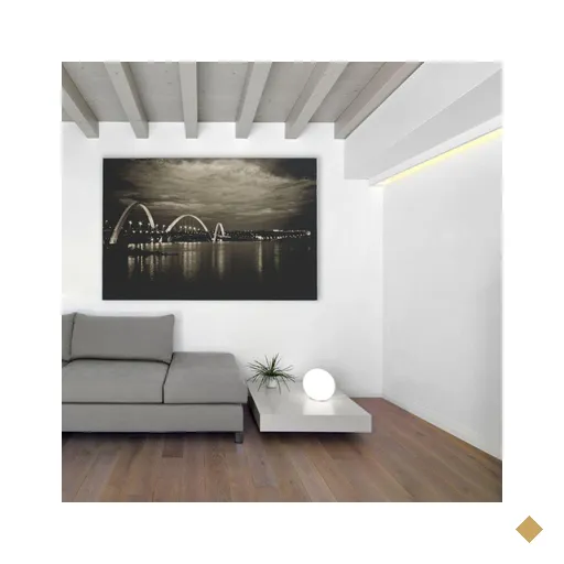 Quadro Ponte Jk Brasília 90x60 Cm Tecido Canvas