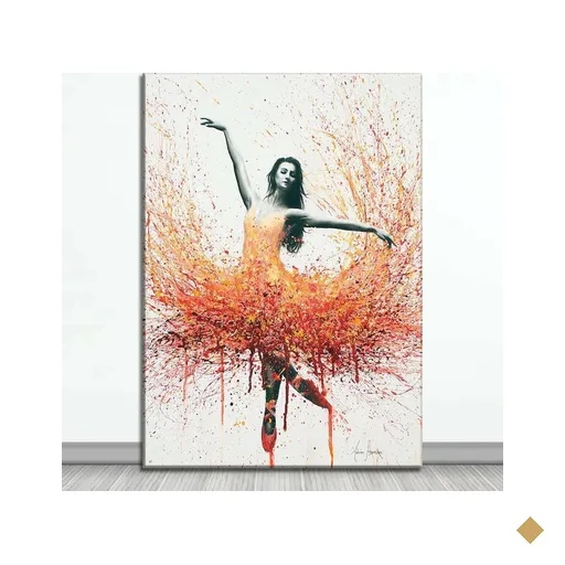 Quadro Decorativo Bailarina Borda Infinita em Canva 60 x 120cm - BAILARINA 8