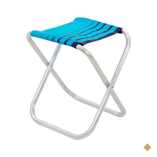Banqueta de Praia Tramontina Fiji em Alumínio com Assento Azul