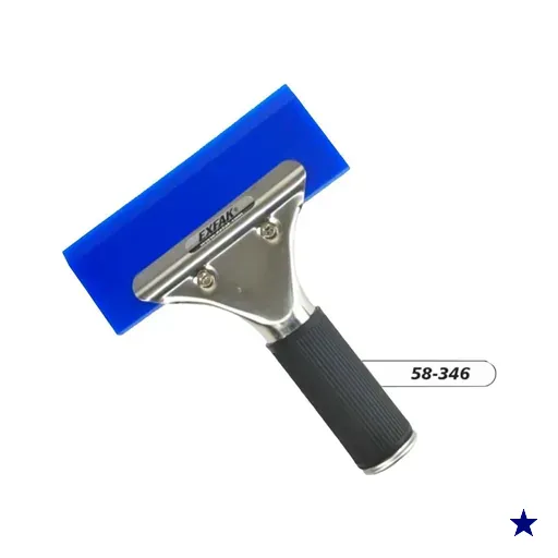 Raspador de Vidro Inox Azul EXFAK
