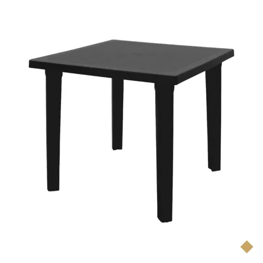 Mesa Tramontina Sancho 80 x 80 cm em Polipropileno Preto