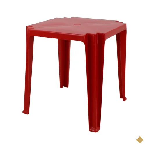 Mesa Tramontina Tambaú em Polipropileno Vermelho
