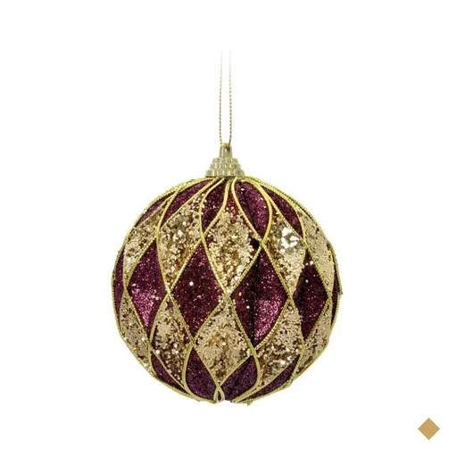 Bola de Natal para Pendurar Árvore Natal 6 Peças 10cm Vermelho