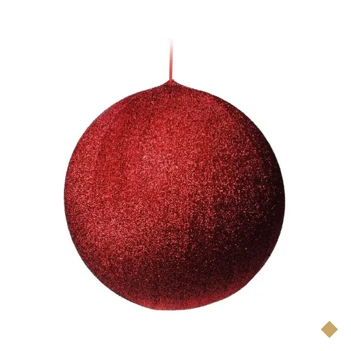 Bola de Natal para Pendurar Decoração Natal 50cm Vermelho