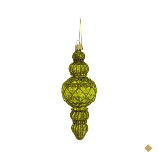 Bolas Arvore de Natal de Vidro Pino Verde - 2 Unidades 6 Cm