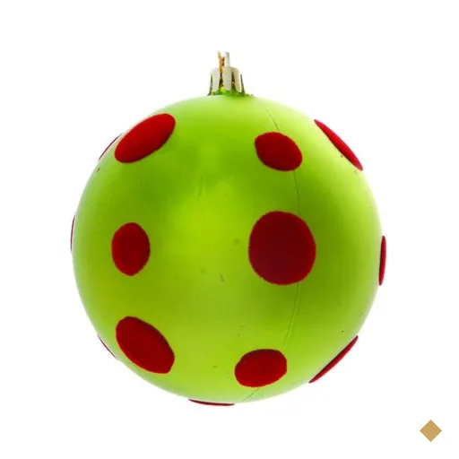 Bolas Arvore de Natal Verde - 6 Unidades 10 Cm