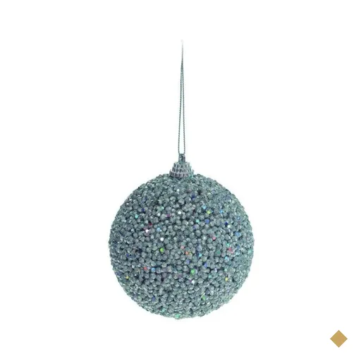 Bolas Arvore de Natal Decorada com Bolinhas Pt - 6 Unidades 10 Cm