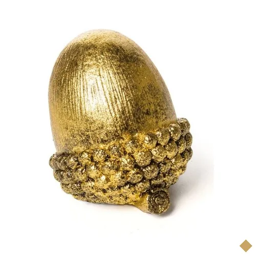 Avelã Decoração Natal 10x9Cm Dourado