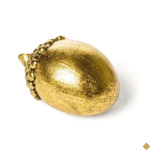 Avelã Decoração Natal 8x10Cm Dourado