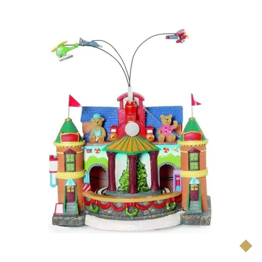 Cenário Em Movimento Fabrica Brinquedo Natal Bivolt 30 X 24 Cm