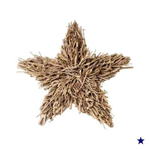 Estrela Decoração Natal 45Cm Bege