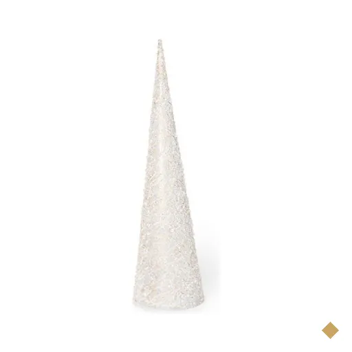 Árvore Cone Topiaria Decoração Natal 46cm Dourado