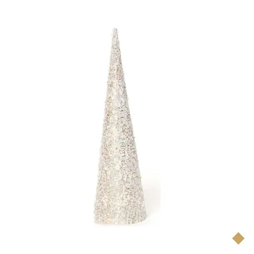 Árvore Cone Topiaria Decoração Natal 62cm Dourado