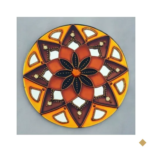 Mandala em Espelho Redondo de 15cm