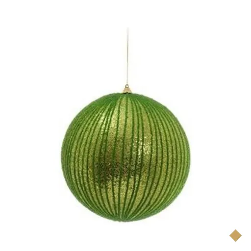 Bola de Natal para Pendurar Árvore Natal 20cm Verde