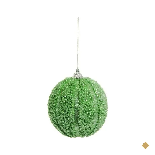 Bola de Natal para Pendurar Árvore Natal 6 Peças 10cm Verde