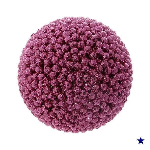 Bola de Natal para Pendurar Árvore Natal 6 Peças 6cm Rosa