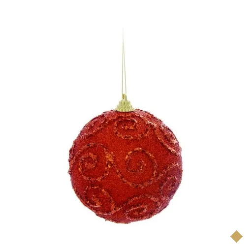 Bola de Natal para Pendurar Árvore Natal 6 Peças 8cm Cobre