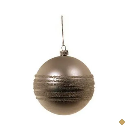 Bola de Natal para Pendurar Árvore Natal 6 Peças 8cm Prata