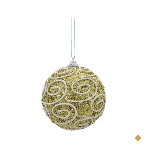 Bola de Natal para Pendurar Árvore Natal 6 Peças 8cm Rosê