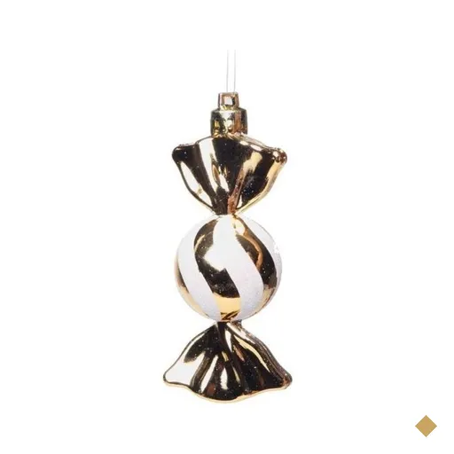 Bala Decorativa para Árvore de Natal 6 Peças Vermelho