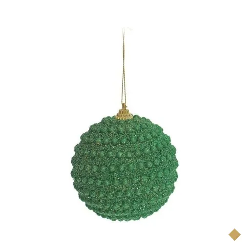 Bola de Natal para Pendurar Árvore Natal 6 Peças 8cm Verde