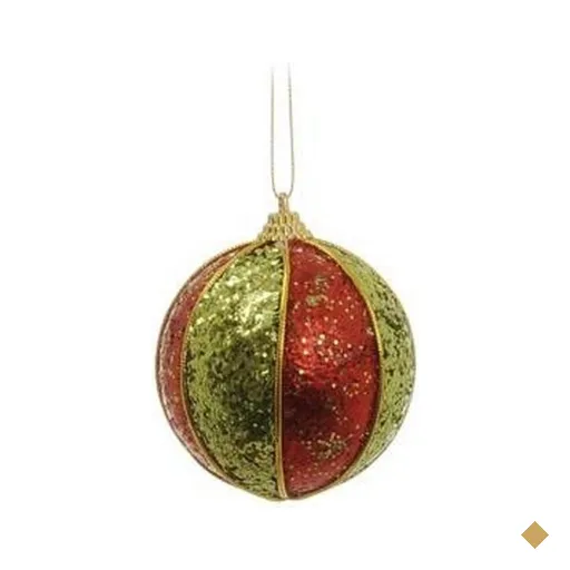 Bola de Natal para Pendurar Árvore Natal 6 Peças 8cm Vermelho