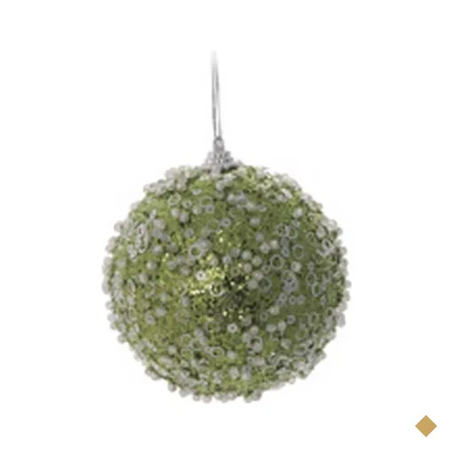 Bola de Natal para Pendurar Árvore Natal 6 Peças 8cm Verde
